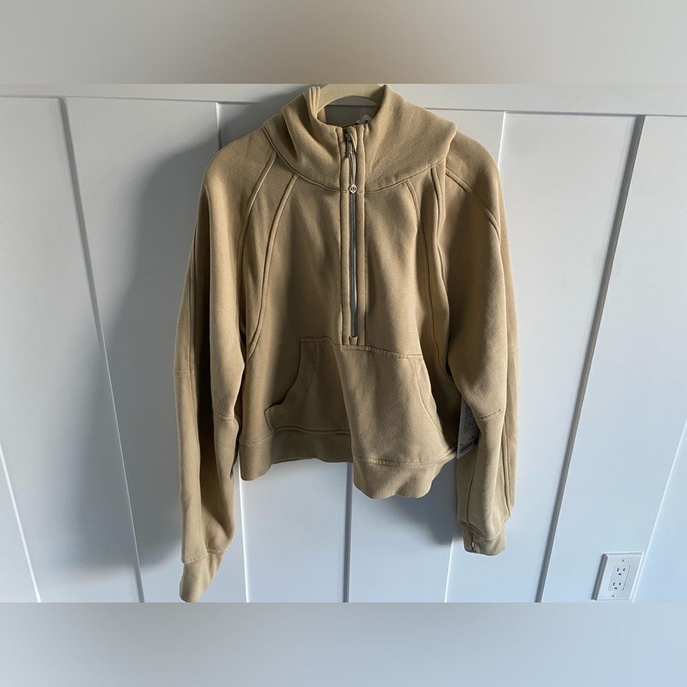 NWT Trench lululemon Oversized Hoodie Scuba 1/2 Zip - Picture 3 of 9